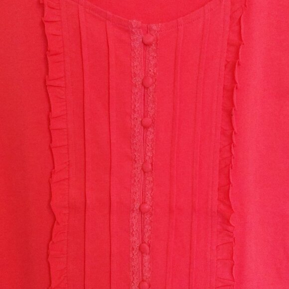 NWT Womens Summer Tunic Tops Short Sleeve Scoop Neck Casual Loose Blouse M 8 10 - Picture 9 of 9